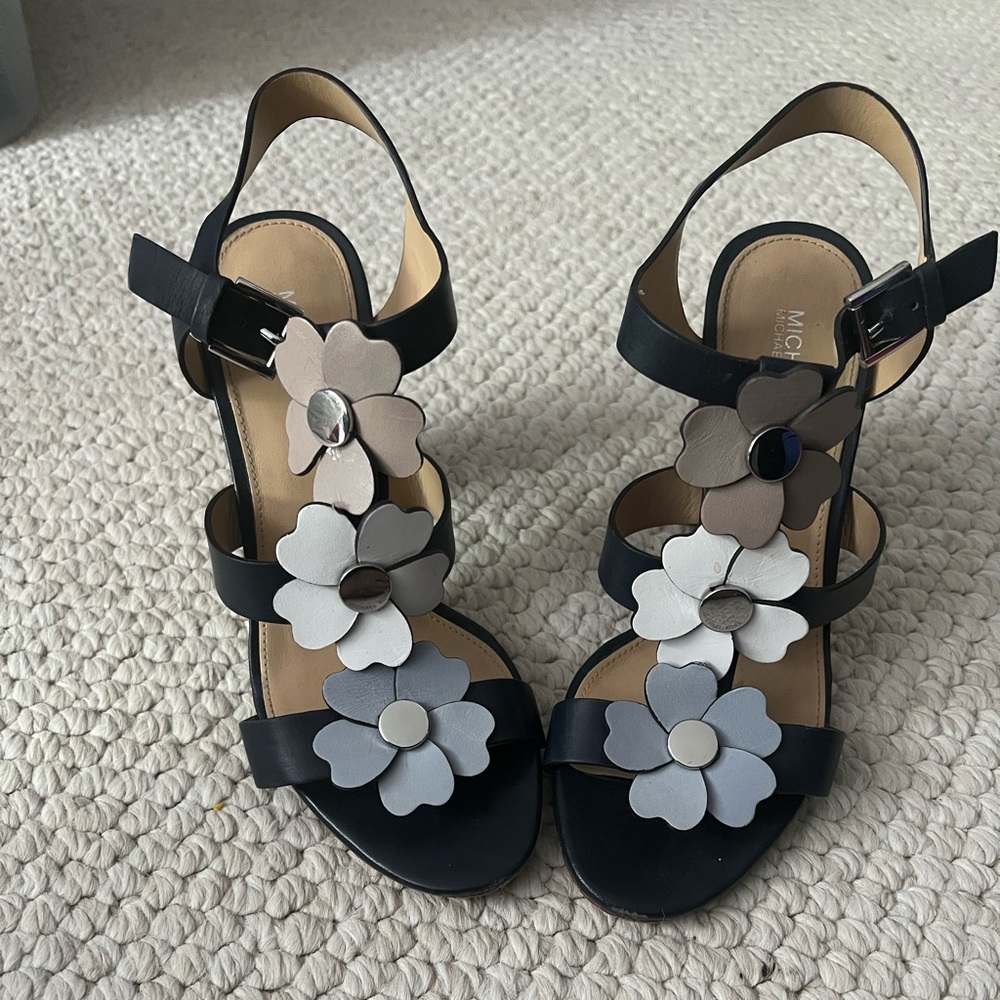 Michael Kors Blue Flower Heels